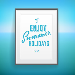 Image showing Summer holiday poster design