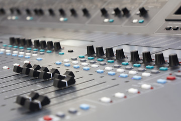 Image showing Mixing desk