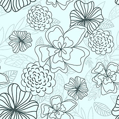 Image showing Seamless floral pattern