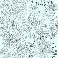 Image showing Seamless floral pattern