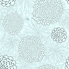 Image showing Seamless floral pattern