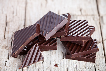 Image showing chocolate sweets closeup