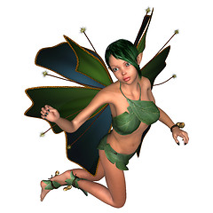 Image showing Green Fairy Butterfly
