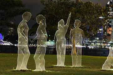 Image showing Sea of People Vivid Sydney