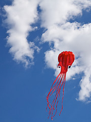 Image showing Fun Flying a Kite