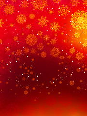 Image showing Christmas background with snowflakes. EPS 8