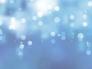 Image showing Glittery blue Christmas background. EPS 8