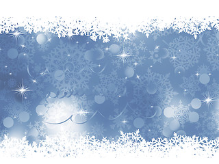 Image showing Blue gray Christmas background. EPS 8