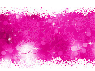 Image showing Pink Christmas background. EPS 8