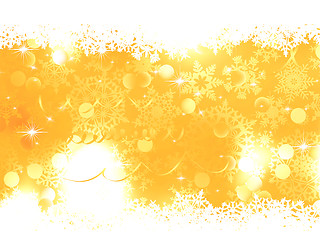 Image showing Orange Christmas Background. EPS 8