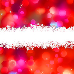 Image showing Elegant pink Christmas light bokeh. EPS 8