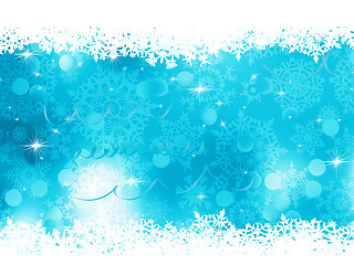 Image showing Blue Christmas Background. EPS 8