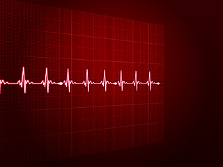 Image showing Abstract heart beats cardiogram. EPS 10