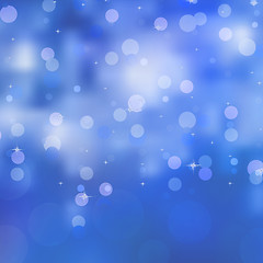 Image showing Abstract background blue bokeh circles. EPS 8