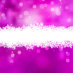 Image showing Elegant pink Christmas light bokeh. EPS 8