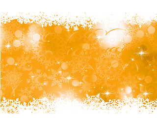 Image showing Orange Christmas Background. EPS 8