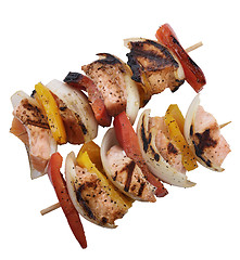 Image showing Salmon Kebabs