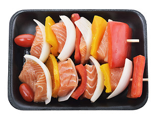 Image showing Salmon Kebab