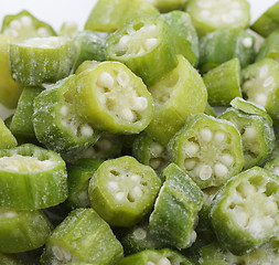 Image showing Frozen Raw Okra