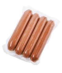 Image showing Sausages In A Plastic Package