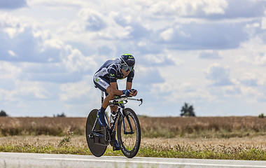Image showing The Cyclist Alejandro Valverde