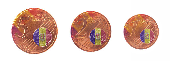 Image showing European union concept - 1, 2 and 5 eurocent