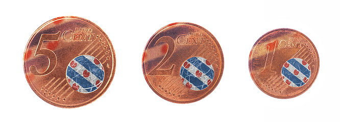 Image showing European union concept - 1, 2 and 5 eurocent