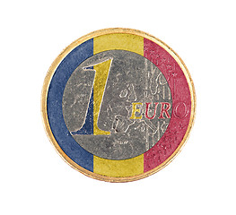 Image showing Euro coin, 1 euro