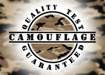 Image showing Quality test guaranteed stamp 