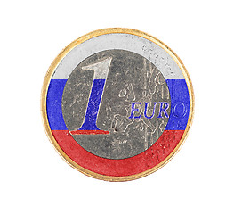 Image showing Euro coin, 1 euro