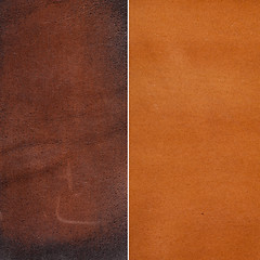 Image showing Brown leather texture