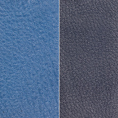 Image showing Blue leather texture