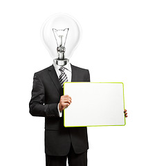 Image showing Lamp Head with Empty Write Board