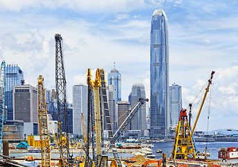 Image showing Construction site in Hong Kong 