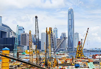 Image showing Construction site in Hong Kong 