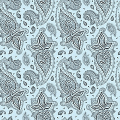 Image showing Seamless Paisley background.