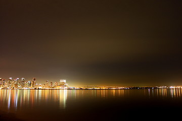 Image showing San Diego Skyline Night