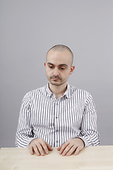 Image showing Man at desk