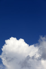 Image showing Blue sky with clouds 