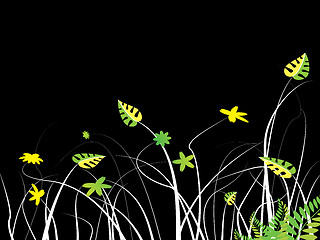 Image showing isolated floral bg