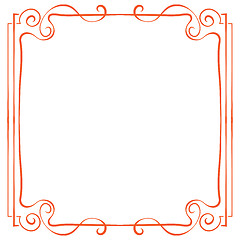 Image showing Vector frame. Element for design in retro style