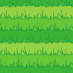 Image showing Seamless vegetation background. Green grass. vector