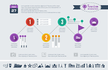 Image showing Travel Infographic Template.