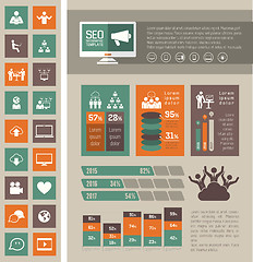 Image showing Social Media Infographic Template.