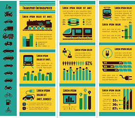 Image showing Transportation Infographic Template.