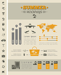 Image showing Travel Infographic Template.