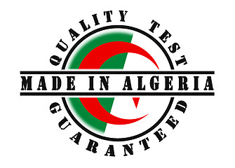 Image showing Quality test guaranteed stamp 