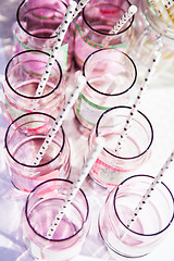 Image showing Decorative party glasses