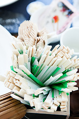 Image showing Bunch of chopsticks