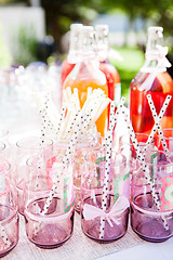 Image showing Decorative party glasses